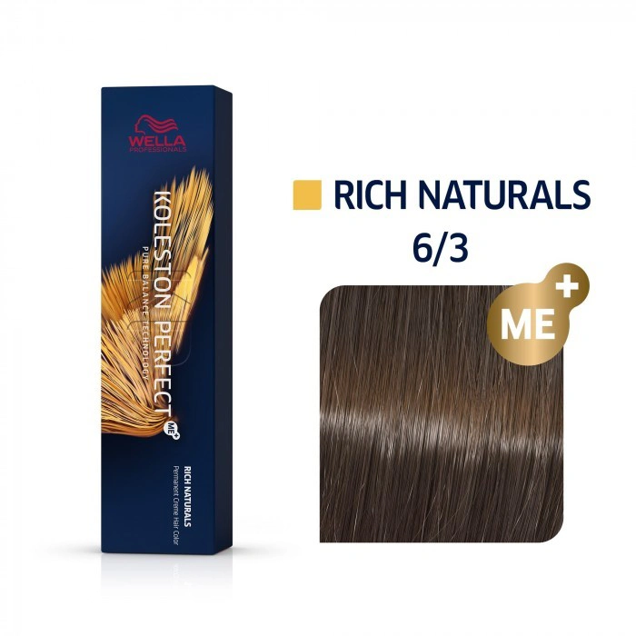 Wella Koleston Perfect Me+ Hajfesték - 6/3 - 60ml - Arany Sötétszőke képe 1